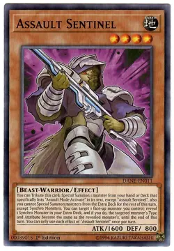 Yugioh Assault Sentinel - DANE-EN011 - Common - 1st Edition, English NM FREE S&H - Image 1