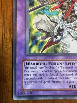 YuGiOh Error Faded 1st Edition Stamp Elemental Hero Necroid Shaman EOJ-EN036 - Image 2