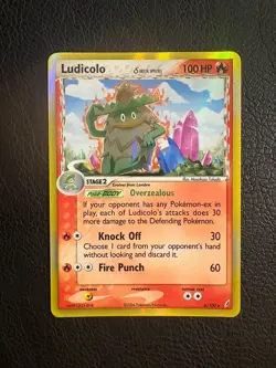 Ludicolo 6/100 Delta Species Crystal Guardians Reverse Holo Pokemon Card - Image 1