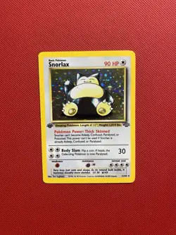 Snorlax 11/64 Jungle Holo Pokemon Card TCG 1st Edition - Image 1