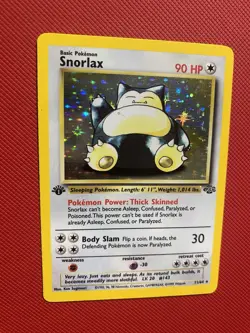 Snorlax 11/64 Jungle Holo Pokemon Card TCG 1st Edition - Image 4