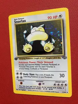 Snorlax 11/64 Jungle Holo Pokemon Card TCG 1st Edition - Image 5