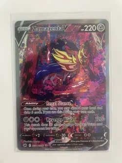 Pokemon Crown Zenith Zamazenta v Galarian Gallery TCG Holo Card GG54/GG70 - Image 1