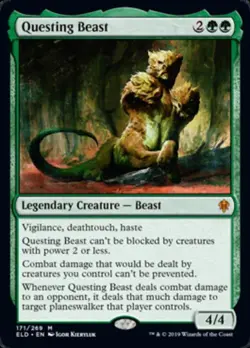 Questing Beast -Foil Near Mint MTG Throne of Eldraine - Image 1