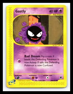 💥 Gastly # 109/147 - AQUAPOLIS - Pokemon 2002 Vintage Card - Non Holo Foil - Image 1