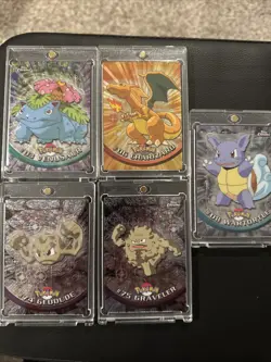 22 Topps/Topps Chrome Pokemon Cards from TV Series 1 Spectra And Sparkle Holos - Image 1