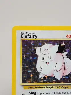 Pokemon Card Clefairy 5/102 Base Set Holo Rare Near Mint Condition - Image 4