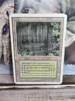Bayou Revised MTG Magic: The Gathering Dual Land Card EDH Vintage Reserve List - Image 1