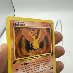 Pokemon Card Moltres 27/62 1st Edition Non-Holo Rare Fossil LP - Image 2