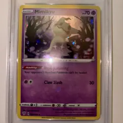 2020 Pokemon Mimikyu Holo Cosmos PSA 9 Mint Sword Shield SWSH Promo Card Collect - Image 2
