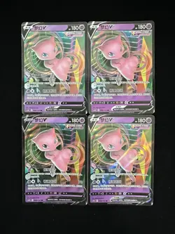 Pokemon TCG Card Chinese Mew V CS4bC-048/132 RR HOLO Lot 4 HL - Image 1