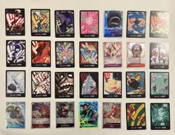 ONE PIECE 28 CARD LOT DON!! SPARKLE SUPER RARE NAMI LUFFY ZORO BOA SANJI SHANKS - Image 1