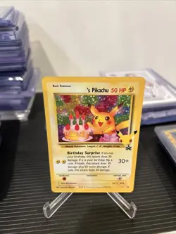 Pokemon Birthday Pikachu Holo Card 24/108 Celebrations 25th Anniversary - Image 3