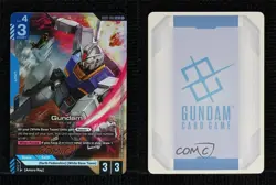 2025 Gundam Card Game Newtype Rising GD01 LR Gundam #GD01-001 - Image 3