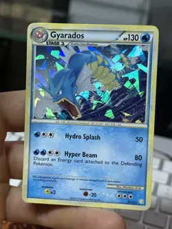 Gyarados 4/123 HeartGold SoulSilver HGSS 2010 Cracked Ice Pokemon Card TCG - Image 4