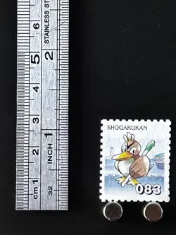Farfetch'd Pkemon Stamp Shogakukan Nintendo Japanese Japan Card TCG Very Rare B - Image 2