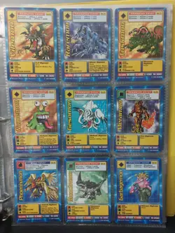 44 Card Vintage 1999 Non-Holo Digimon Card Lot - LP thru HP - Image 3