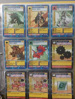 44 Card Vintage 1999 Non-Holo Digimon Card Lot - LP thru HP - Image 5