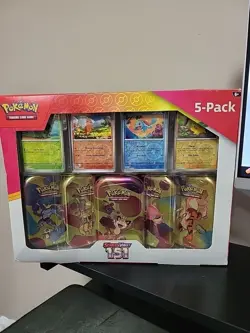 Pokemon 5-Pack Trading Card Game Scarlet and Violet 151, New 2024- P8 - Image 2