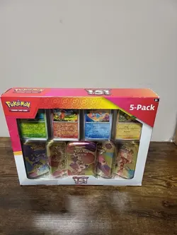 Pokemon 5-Pack Trading Card Game Scarlet and Violet 151, New 2024- P8 - Image 3