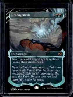 2025 Magic The Gathering Dracogenesis Halo Foil #402 - Image 1