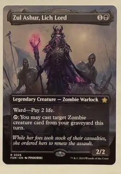 Zul Ashur, Lich Lord Borderless - Foundations MTG Magic the Gathering - Image 1