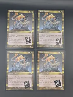 MTG Magic the Gathering Signed Noble Panther X4 Matt Cavotta Autographed - Image 1