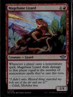 MTG Foil-Magebane Lizard-Outlaws of Thunder Junction #134 - Image 1