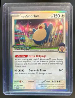 2023-25 Pokemon SV Black Star Promos SVP EN Hop's Snorlax VAR #184b - Image 1