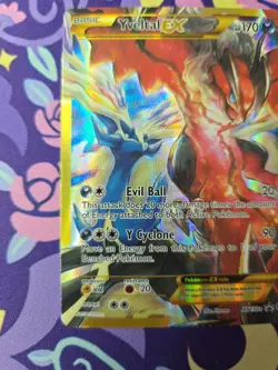 Pokemon TCG XY Black Star Promo Yveltal EX XY150A Alternate Art Very Good - Image 5