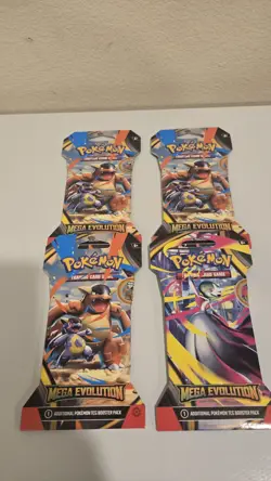 Lot of 4 Pokemon Mega Evolutions Booster Packs Factory Sealed - Image 2