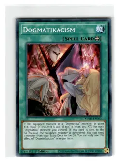 Yu-Gi-Oh! Dogmatikacism Common MP21-EN203 Moderately Played 1st Edition - Image 1
