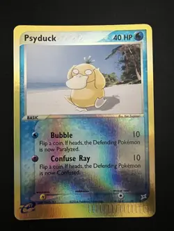 Pokemon TCG Psyduck Reverse Holo Card 44/95 Team Magma Vs Team Aqua LP - Image 1