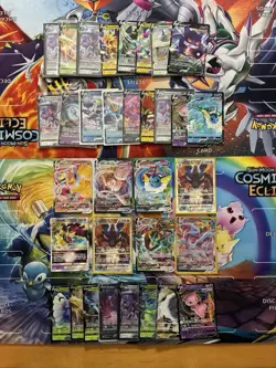 Pokemon Card Full Art Alt Art Fire Mew Gengar Vaporeon Lucario 33 Cards - Image 1