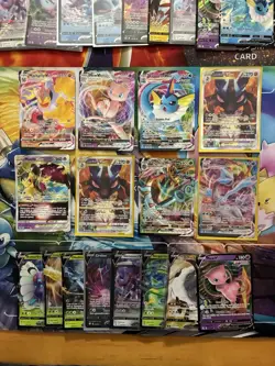 Pokemon Card Full Art Alt Art Fire Mew Gengar Vaporeon Lucario 33 Cards - Image 2