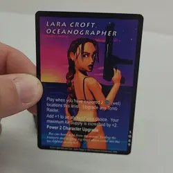 Tomb Raider Starring Lara Croft Collectible Card Game 200 Set Slippery When Wet - Image 3