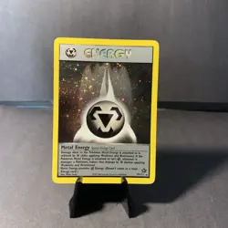 Pokemon TCG Metal Energy Holo Rare Special Energy Card Neo Genesis 19/111 Swirl - Image 1