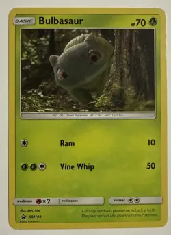 Bulbasaur SM198 Detecive Pikachu Holo Black Star Promo Pokemon Card - Image 1