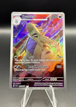 Pokemon TCG Tyranitar Scarlet & Violet Paldea Evolved Holo Card 222/193 - Image 1