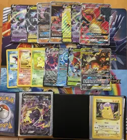 Pokemon Card Full Art Alt Art Promo Jumbo Fire Tag Team Charizard 47 Cards - Image 1