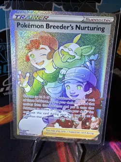 Pokemon Breeder's Nurturing 195/189 Holo Darkness Ablaze Pokemon Card NM 🔥🔥 - Image 1