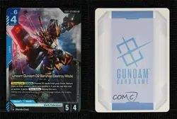 2025 Gundam Card Game Newtype Rising GD01 LR Unicorn O2 Banshee (Destroy Mode) - Image 3