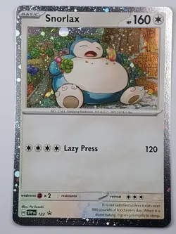 Snorlax (Cosmo Holo) 122 Promo SV: Scarlet & Violet Promo Cards NM English - Image 1
