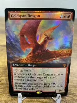 Goldspan Dragon (Extended Art) Kaldheim Foil - Image 1