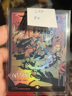 Time Stop • Borderless Poster Secret Lair Foil • SLD 1500 • MTG (2001) - Image 3