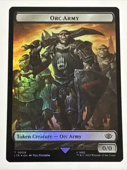 MTG Lord of the Rings Orc Army/Food Token Foil 0006/0011 NM - Image 1