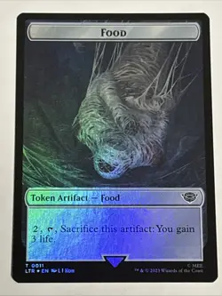 MTG Lord of the Rings Orc Army/Food Token Foil 0006/0011 NM - Image 2