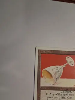 Magic The Gathering Ivory Cup Revised Edition Uncommon Artifact Autograph - Image 4