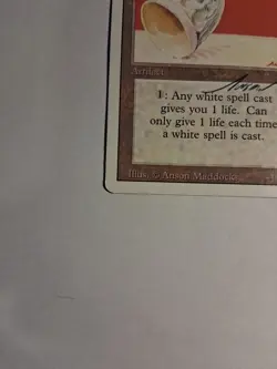 Magic The Gathering Ivory Cup Revised Edition Uncommon Artifact Autograph - Image 5