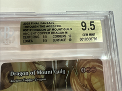 2025 Magic Final Fantasy BGS 9.5 Dragon of Mount Gulg Foil 1 Sub from Pristine - Image 2